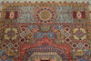 6x8 Multicolor and Light Blue Turkish Tribal Rug