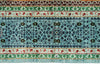 6x8 Gray and Light Blue Turkish Tribal Rug