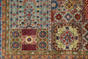 6x8 Multicolor and Blue Turkish Tribal Rug