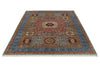 6x8 Multicolor and Blue Turkish Tribal Rug