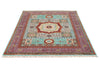 5x6 Turquoıse and Purple Turkish Tribal Rug