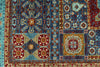 6x8 Blue and Turquoıse Turkish Tribal Rug