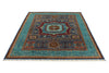 6x8 Blue and Turquoıse Turkish Tribal Rug