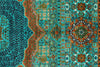 5x7 Turquoıse and Blue Turkish Tribal Rug