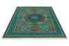 5x7 Turquoıse and Blue Turkish Tribal Rug