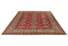 8x10 Red and Ivory Kazak Tribal Rug