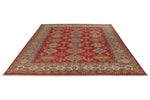 8x10 Red and Ivory Kazak Tribal Rug