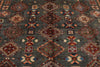 9x12 Brown and Ivory Kazak Tribal Rug