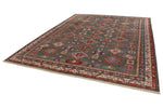 9x12 Brown and Ivory Kazak Tribal Rug