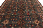 9x12 Brown and Ivory Kazak Tribal Rug