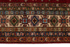 9x13 Red and Ivory Kazak Tribal Rug