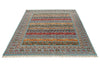 6x8 Mustard and Multicolor Tribal Rug