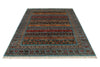 6x8 Mustard and Multicolor Tribal Rug