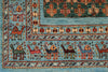6x8 Mustard and Multicolor Tribal Rug