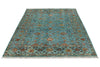 6x8 Blue and Multicolor Tribal Rug