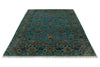 6x8 Blue and Multicolor Tribal Rug