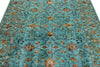 6x8 Blue and Multicolor Tribal Rug