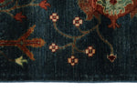 8x10 Navy and Multicolor Anatolian Traditional Rug