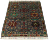 3x4 Gray and Multicolor Anatolian Tribal Rug