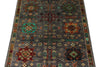 3x4 Gray and Multicolor Anatolian Tribal Rug