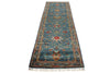 3x10 Blue and Multicolor Turkish Tribal Runner