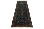 3x10 Blue and Multicolor Turkish Tribal Runner