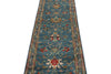 3x10 Blue and Multicolor Turkish Tribal Runner