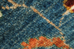 3x10 Blue and Multicolor Turkish Tribal Runner