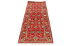 3x8 Red and Multicolor Turkish Tribal Runner