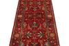 3x8 Red and Multicolor Turkish Tribal Runner
