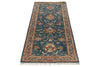 3x7 Blue and Multicolor Turkish Tribal Runner
