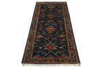 3x7 Blue and Multicolor Turkish Tribal Runner