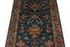 3x7 Blue and Multicolor Turkish Tribal Runner