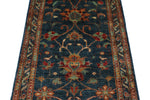 3x7 Blue and Multicolor Turkish Tribal Runner