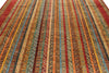 10x13 Multicolor and Red Turkish Tribal Rug