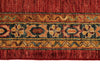 10x13 Multicolor and Red Turkish Tribal Rug