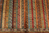 10x13 Multicolor and Red Turkish Tribal Rug