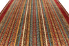 9x12 Red and Multicolor Turkish Tribal Rug