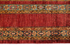 9x12 Multicolor and Red Turkish Tribal Rug