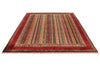 7x10 Red and Multicolor Turkish Tribal Rug