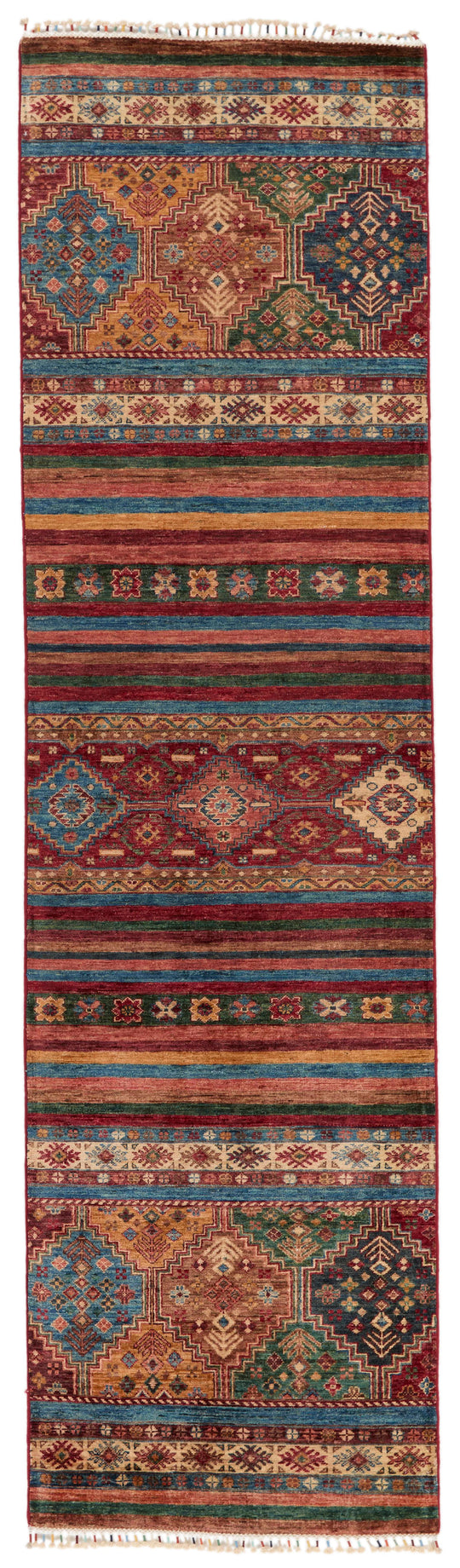 3x10 Brown and Multicolor Tribal Runner