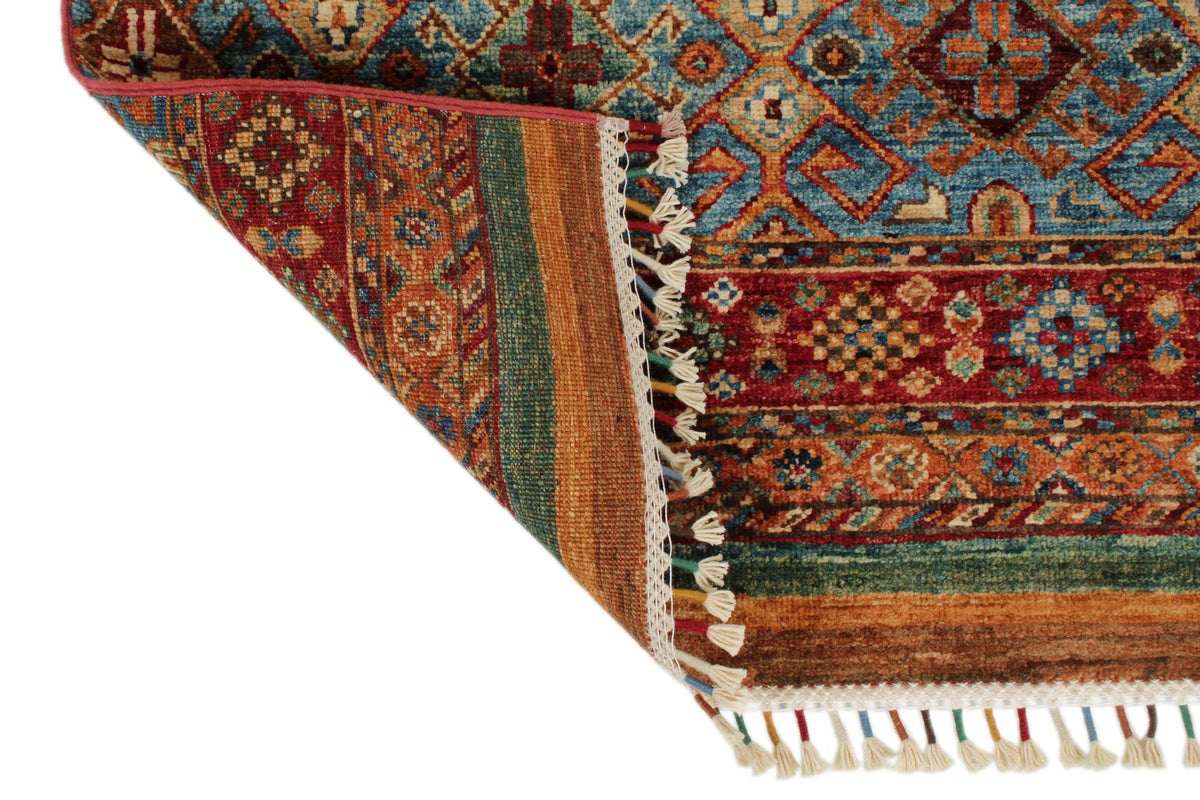 3x10 Brown and Multicolor Tribal Runner