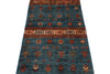 2x7 Light Blue and Multicolor Tribal Runner