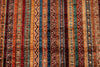 5x7 Multicolor and Red Turkish Tribal Rug