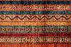 5x7 Multicolor and Red Turkish Tribal Rug