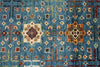 4x6 Light Blue and Multicolor Anatolian Tribal Rug