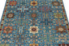 4x6 Light Blue and Multicolor Anatolian Tribal Rug