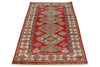 3x7 Red and Ivory Kazak Tribal Runner