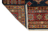 6x8 Navy and Red Kazak Tribal Rug