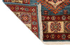 3x10 Light Blue and Ivory Kazak Tribal Runner